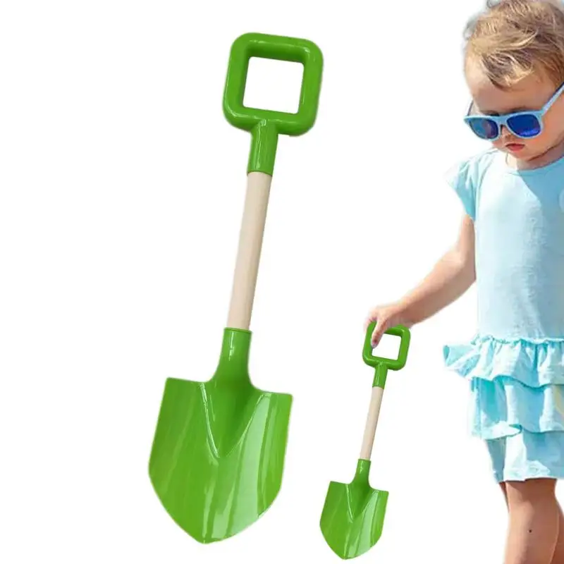 

Деревянная лопата, искусственные лопаты, игрушки, инструменты для посадки сада, заднего двора, дорожная пляжная игрушка, прочная цветная деревянная ручка