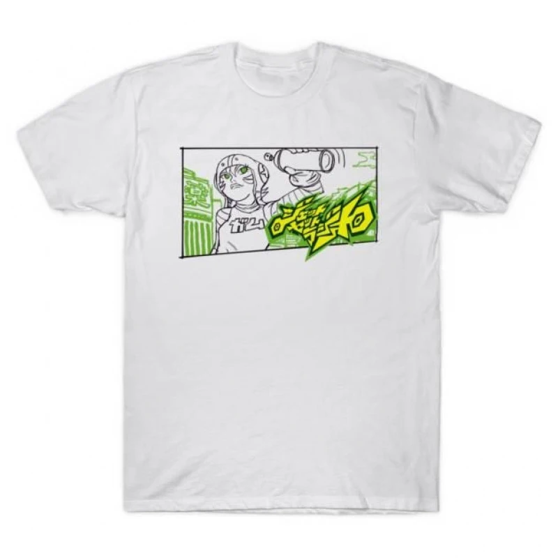 

0409 Jet Set Radio Cute Video game Gift t shirt for Anime lover Short Sleeve Graphic Tee Y2K clothes All size cartoon Tops