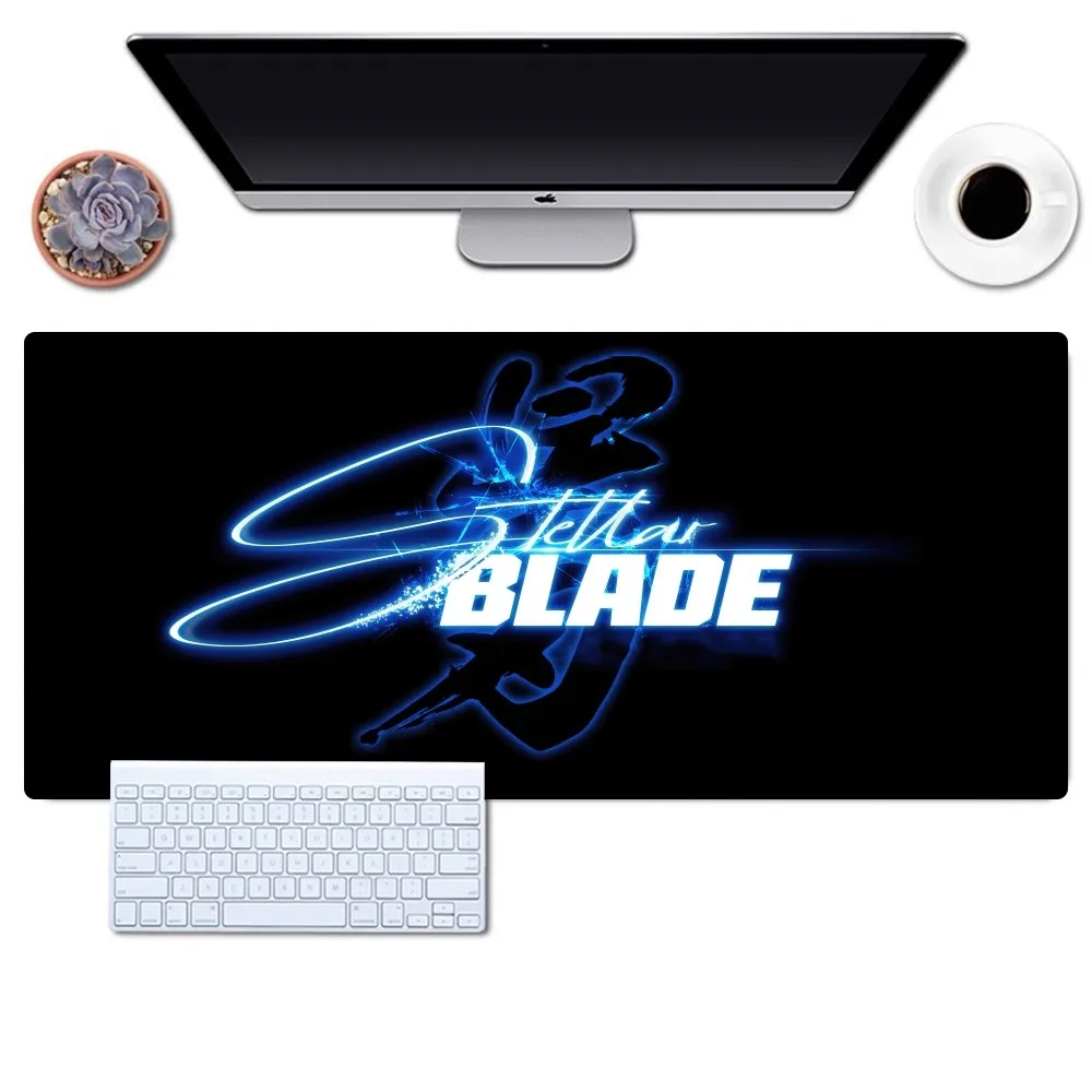 Imagem -04 - Grande Non-slip Lockedge Gaming Mouse Pad Stellar Blade Game Mousepad Office Desk Pads