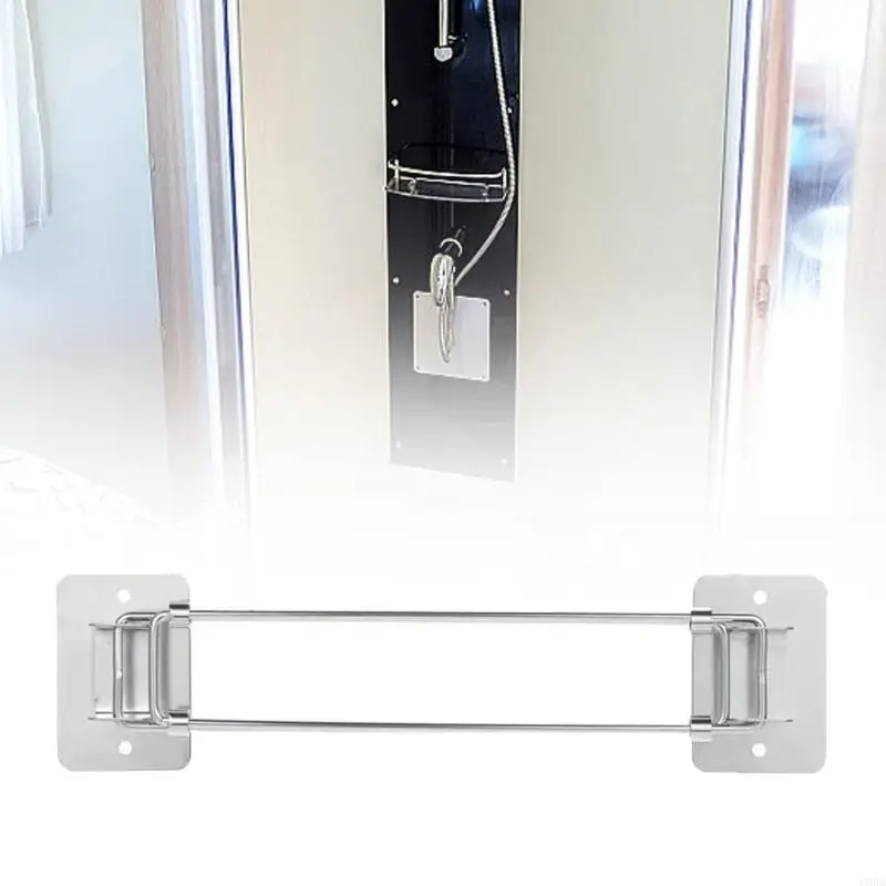 Space Saving Expandable Shower Storage Rod Stainless steels Bathroom Organizers Adjustable Length Shower Storage Poles