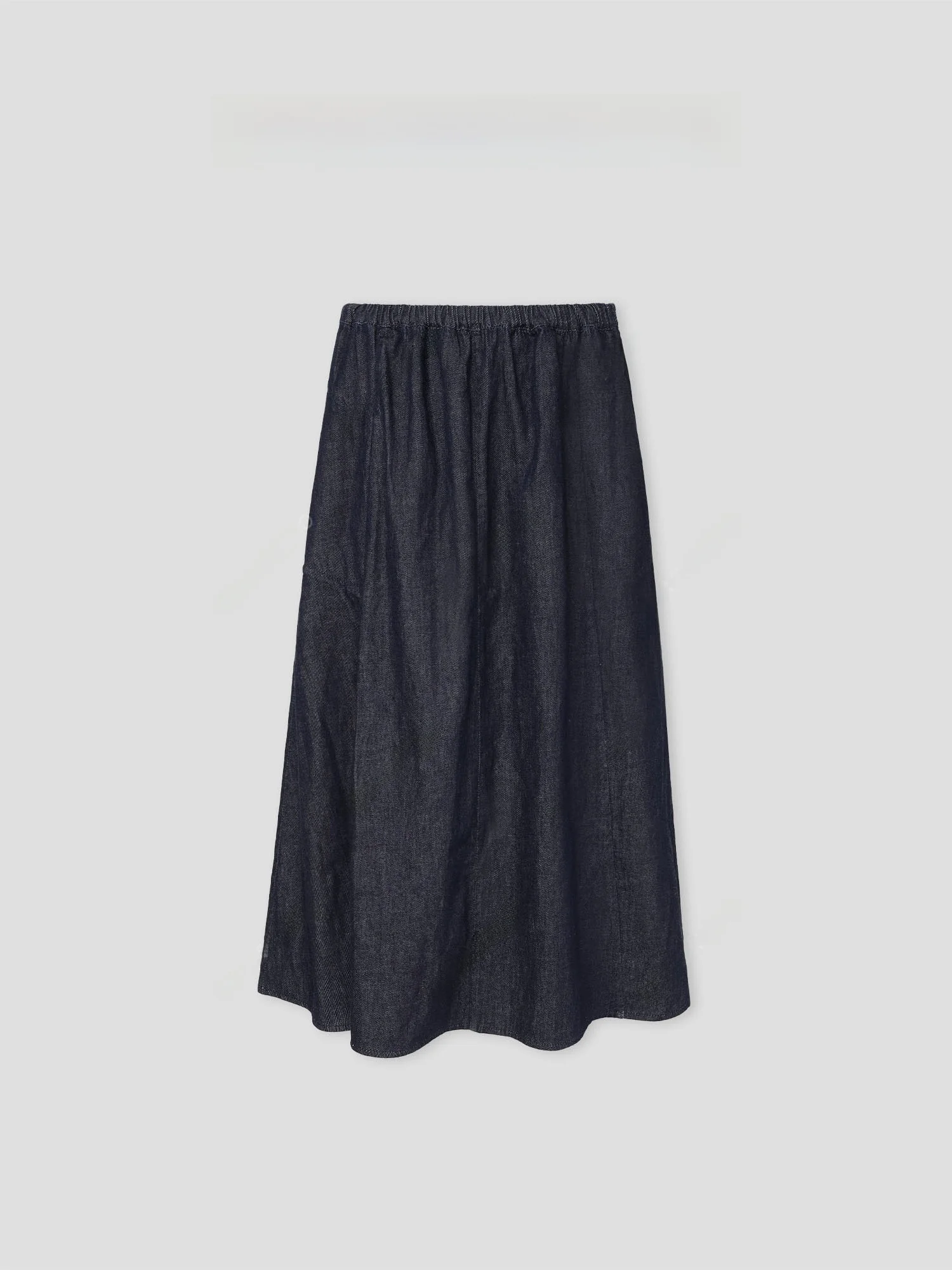 

ROMI STUDIO Denim Soft A-Line Skirt Ring Spun Six-Piece High Waist Cotton 00% Midi Skirt Faionable Versatile Sle