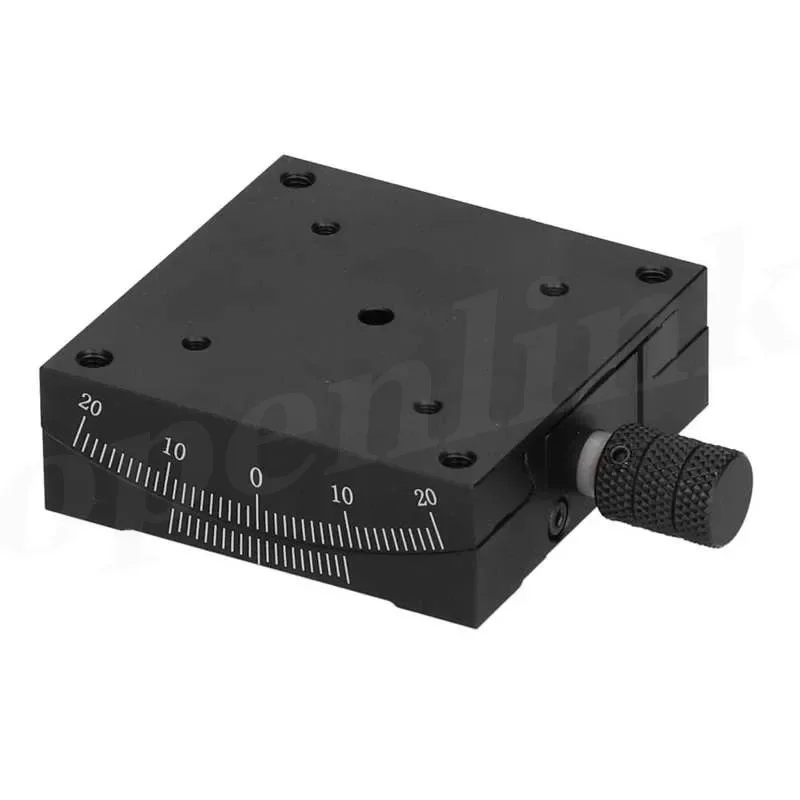 X-Axis Angle Tilt Slide Manual Radian Precision Fine-Tuning Displacement Platform Positive And Negative Adjustment Goniometer