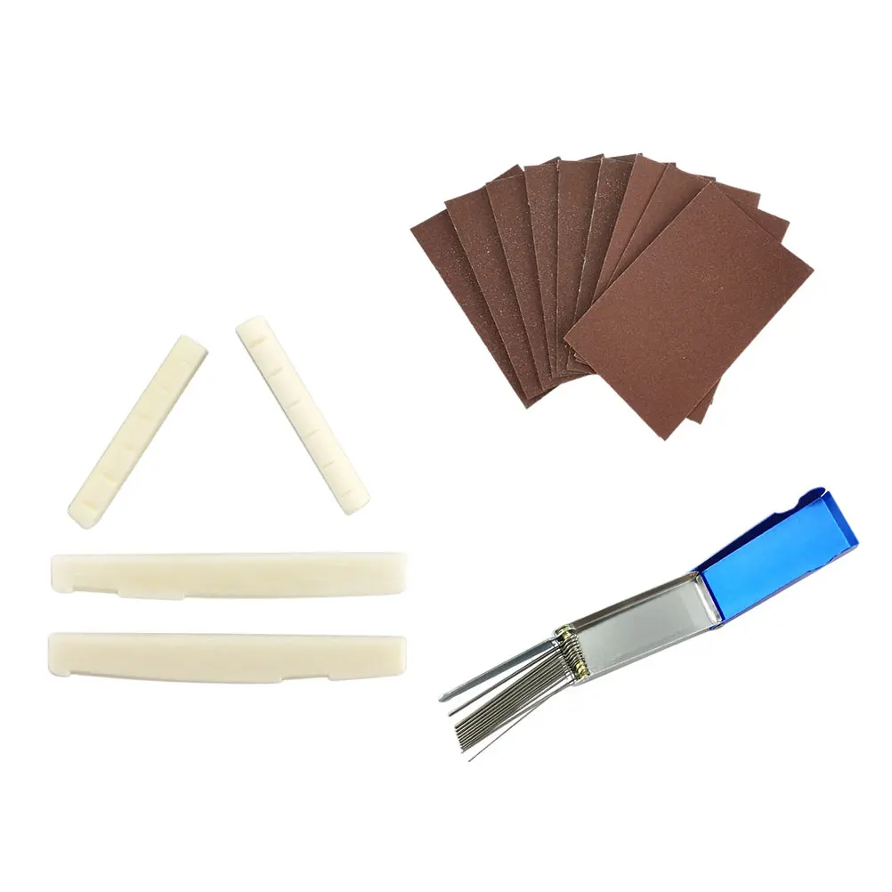 

14 Pcs Guitar Repair Tools File for Sandpaper Grinding Repairing Polishing Accessories