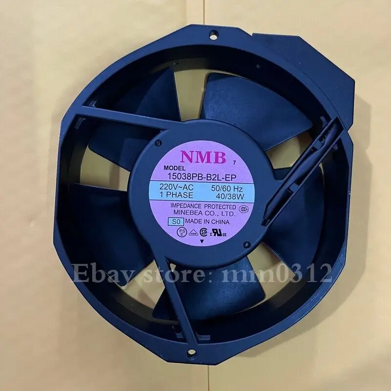 

1pcs NMB 15038PB-B2L-EP-SO AC220V metal cooling fan