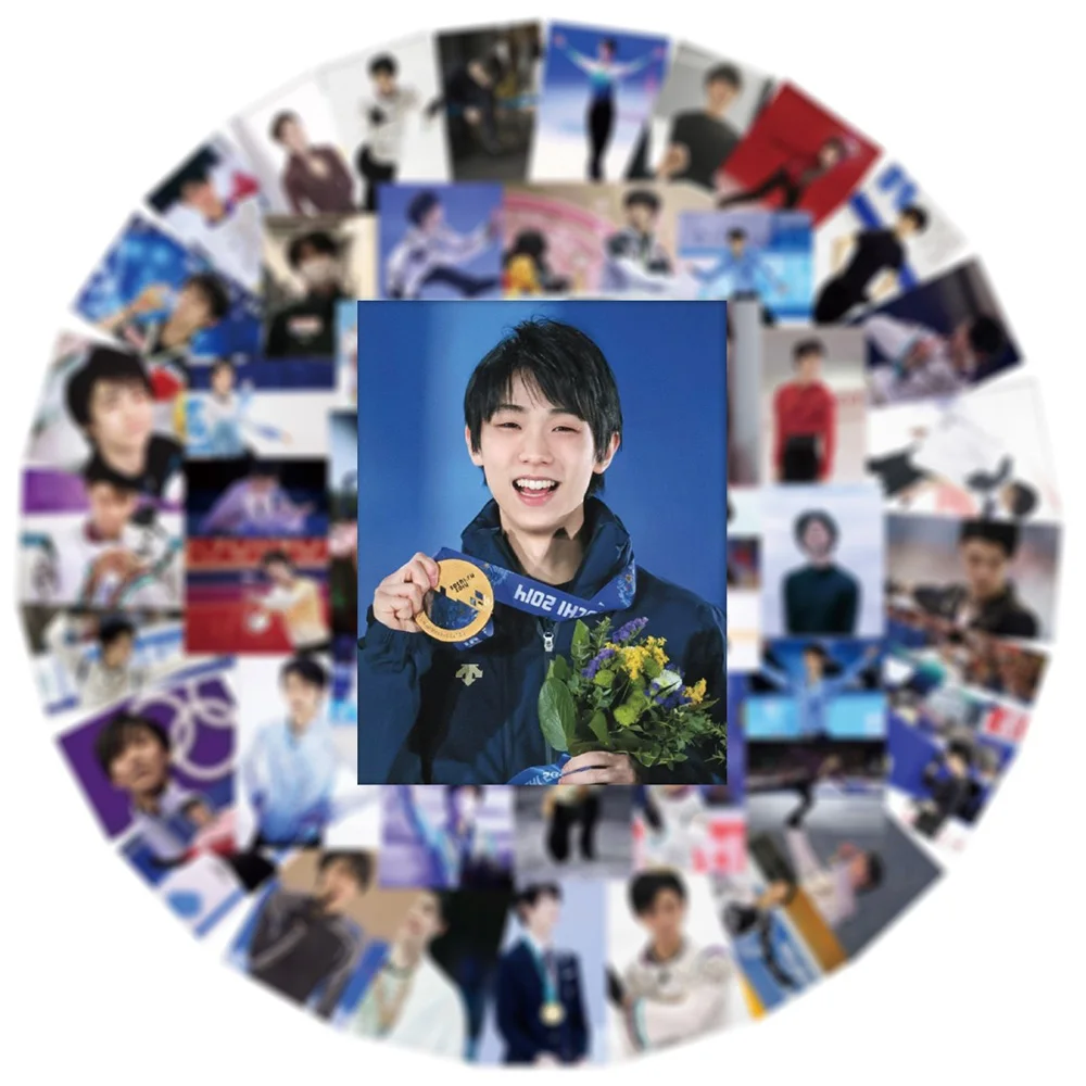 20/40/70PCS Figure Skating Hanyu Yuzuru Sticker DIY Phone Laptop Luggage Skateboard Graffiti Decals Fun for Kid