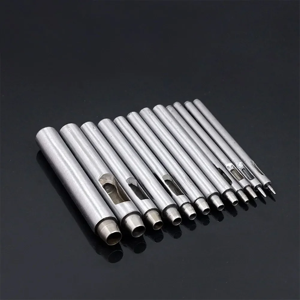 Hollow Punche Versatile Hollow Punch Set 5PCS Steel Punches For Leather Clothing Handbags Perfect For Round Holes