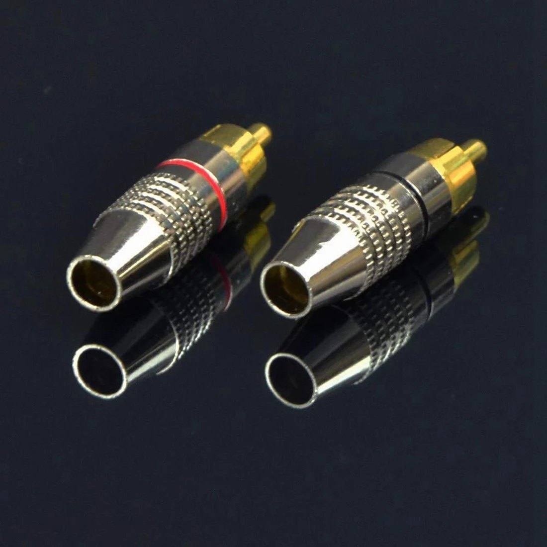 Picture 3: Speaker Cables to Plugs Adapter, 2-Channel (1 Foot)