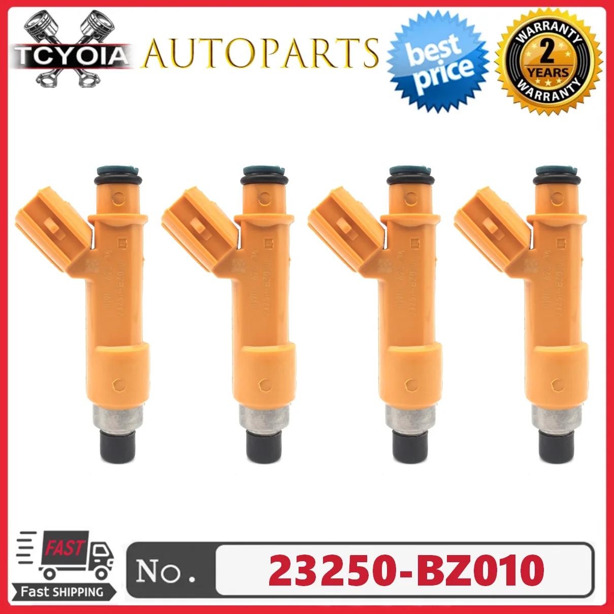 

4pcs High Quality Fuel injectors 23250-BZ010 23209-BZ010 For 2008-2009 TOYOTA ASIA Rush 1.5L 3SZ