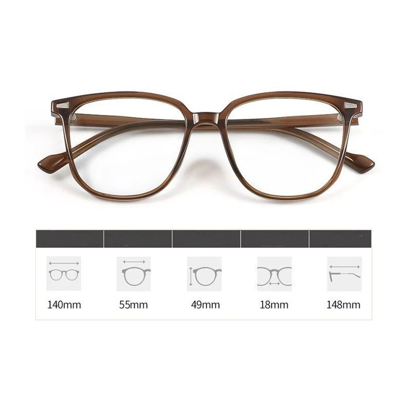 Diopter 0 -1.0 To -4.0 Women Men Myopia Glasses Fashion Nearsighted Eyeglasses Vintage Frame Ultralight Eyewear Computer Goggles