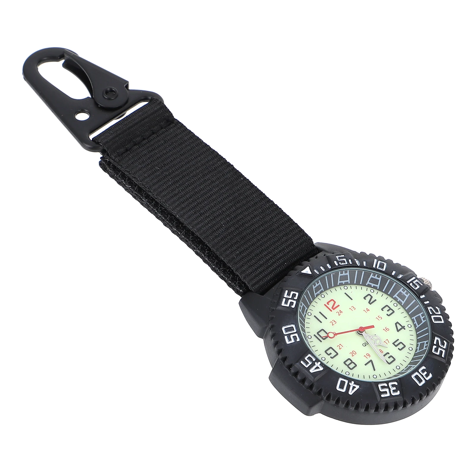Outdoor Mountaineering Hanging Watch Men Nylon Carabiner Clip Sport Timepiece Classic Pocket Watches