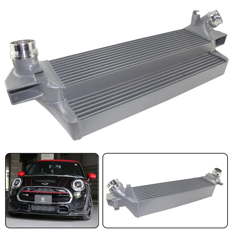 Competition Intercooler Tuning Front Mount Tube&Fin for BMW MINI Cooper S SD F54 F55 F56 F57 F60 B37 B47 2014+ Black/Silver