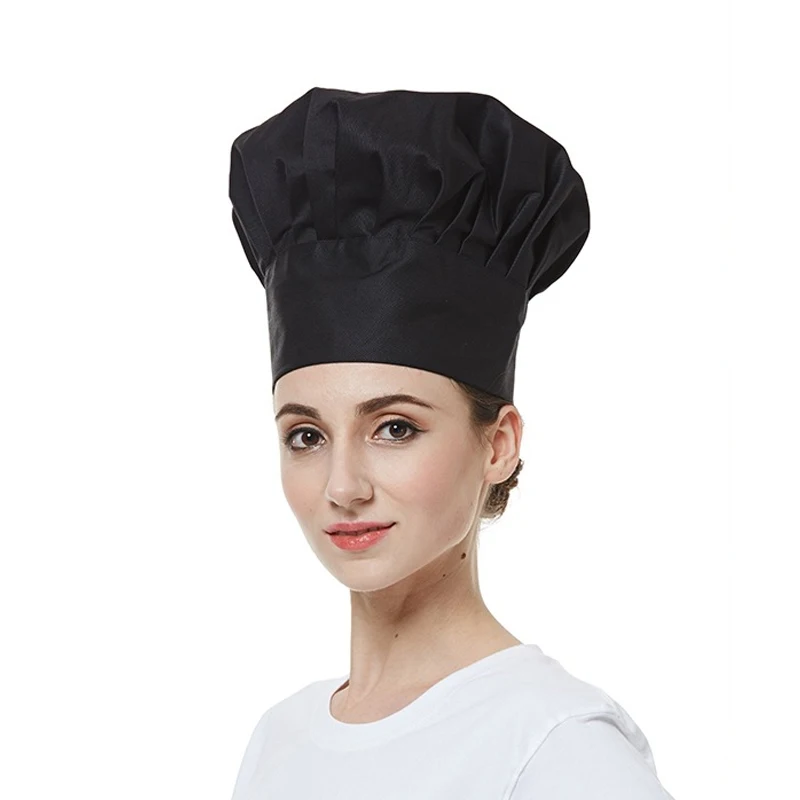 High quality Cook Work Cap 2pc/1pcs Adjustable Chef Hats for Catering Work Canteen Café Baking Household Kitchen Cooking Caps