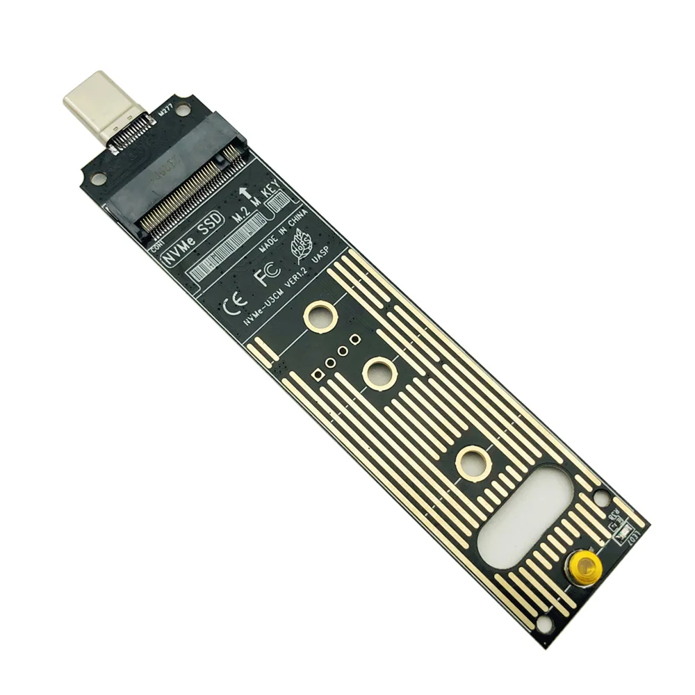 M.2 NVME Adapter PCIe NVME Kèm M2 SSD Ban Chuyển Đổi NVME Để Loại C Cho Khóa M Samsung 960/970 loạt WD 2230-2280 M.2 SSD