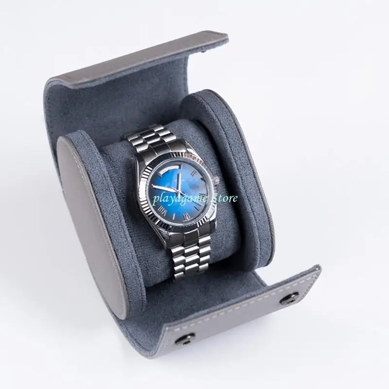 Y88A PU Leather Watch Storage Box Holds Multiple Timepieces Jewelry Organizers