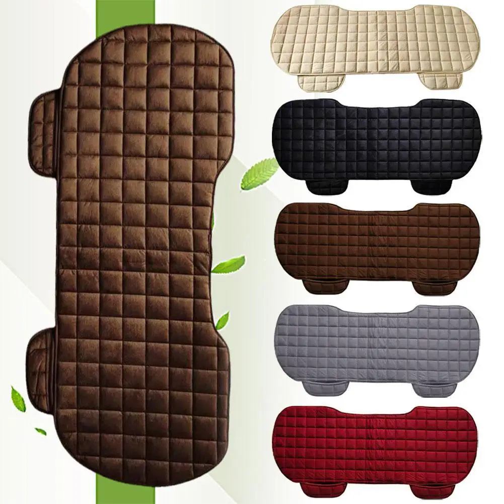 Car Rear Seat Cover Universal Auto Flocking Cloth Seat Four Auto Accessories Interior Non-slip Seasons Cushions Seat Protec P9W5