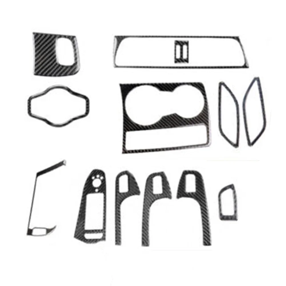 

Premium Interior Accessory Kit 13 Piece Carbon Fiber Designed for A4 B8 2008 2015 Stylish Decor Scratch Cover Easy Installation