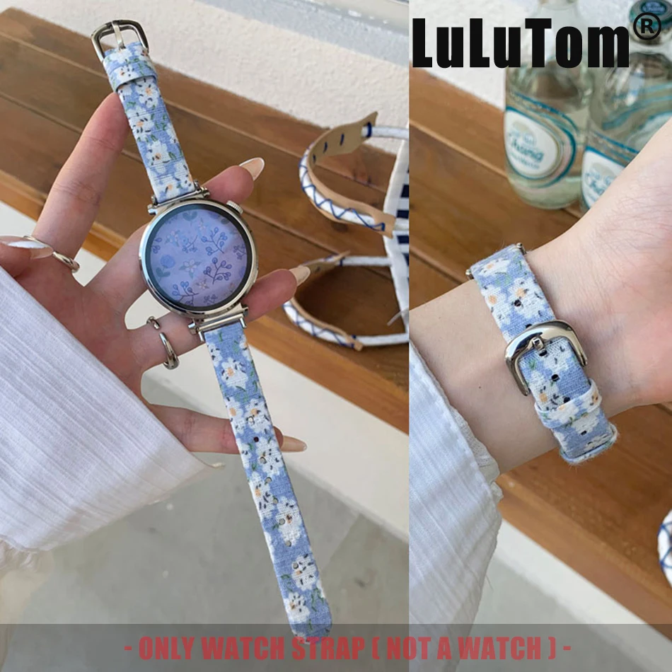 

Элегантный ремешок для часов Daisy для Samsung Galaxy Watch 8 Ultra 2 7 6 5 4 Classic Huawei GT 5 4 3 Pro 41 46 мм кожаный ремешок 18/20/22 мм
