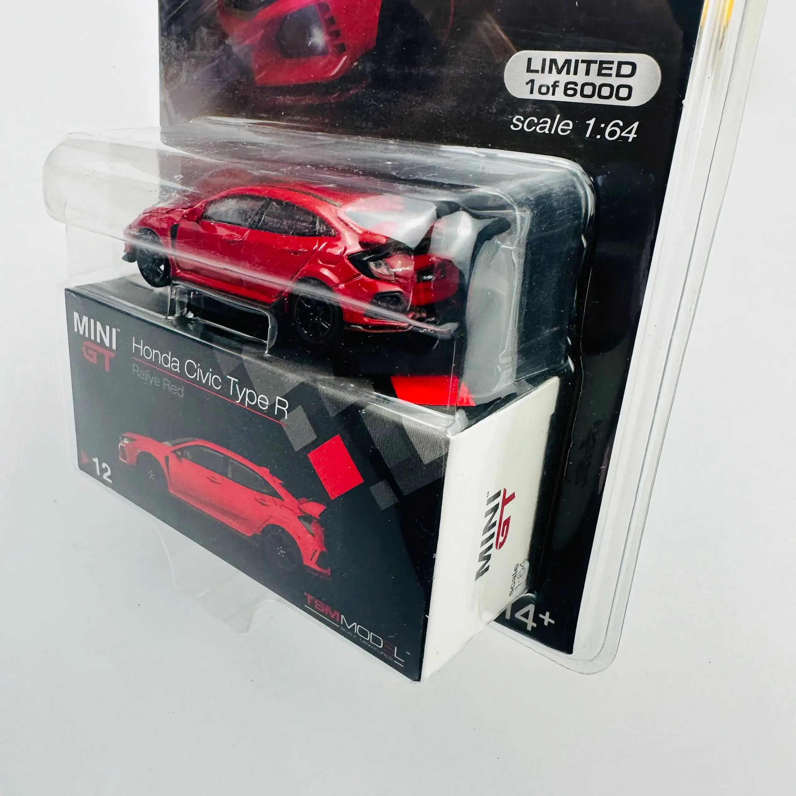 TSM Mini Gt 1/64 Minigt 12 Civic type R (FK8) Red MJ Die-cast Alloy Car Model Collection