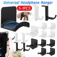 Universal Headphone Stand Adhesive Headphone Hanger Headphone Holder for Easy Damage-Free Wall Desk Or PC Mounting