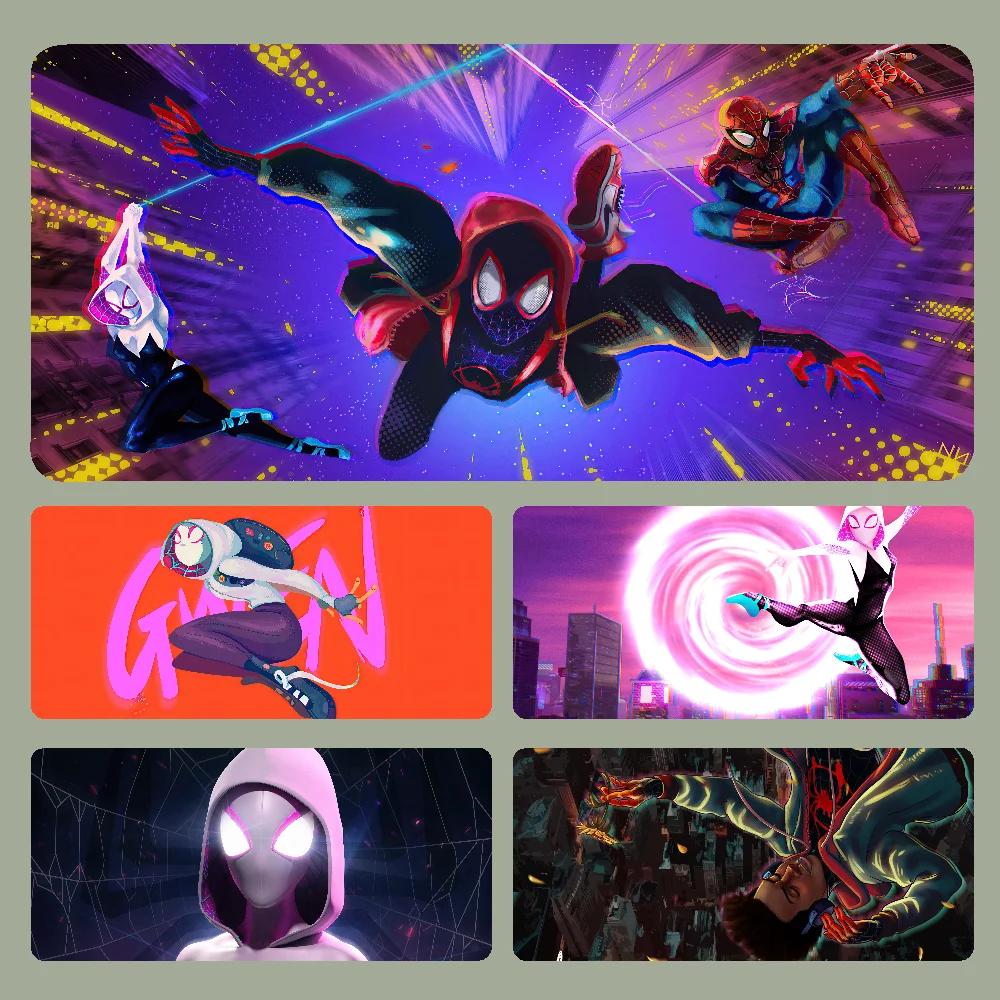 Spider-Man Gwen Gamer Mousepad Large Computer Gaming Accessories MousePads Desk Mats Anti-slip Laptop Soft Mouse Pad