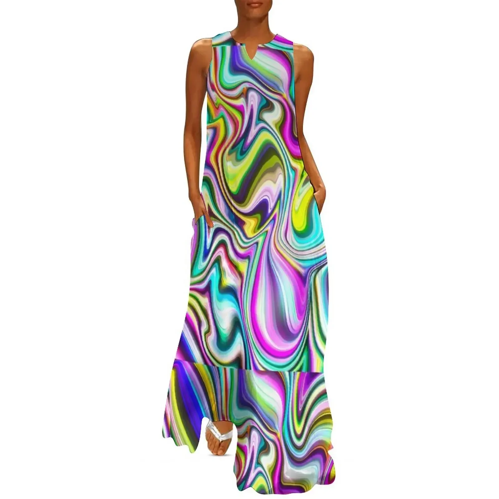 

the 70's Long Dress summer woman dress 2025 luxury woman evening dress clothing women summer 2025 Women's summer