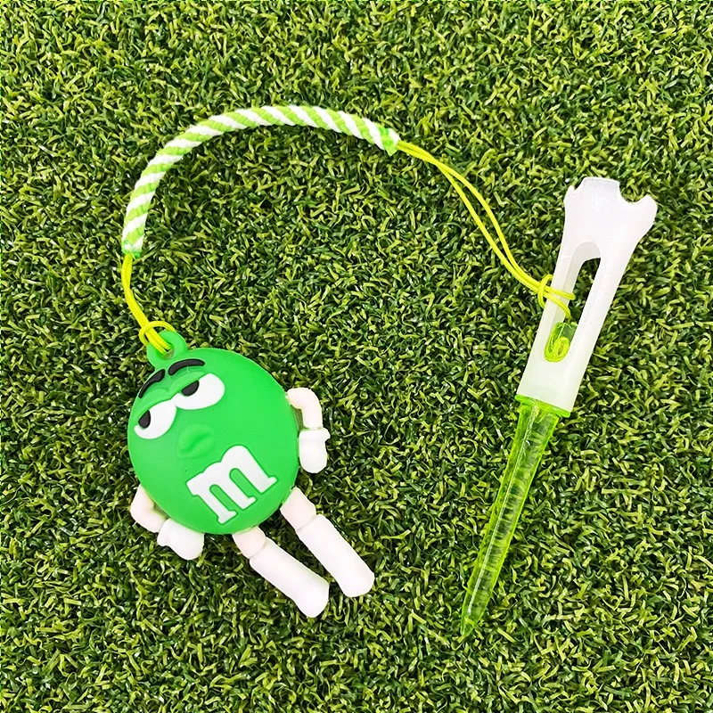 Juego de 4 Tees de Golf de Dibujos Animados con Cabeza de Plástico Suave, Divertidos Tees de Golf con Función Antipérdida, Su...