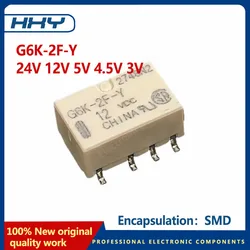 5PCS SMD package signal relay G6K-2F-Y 24V 12V 5V 4.5V 3V