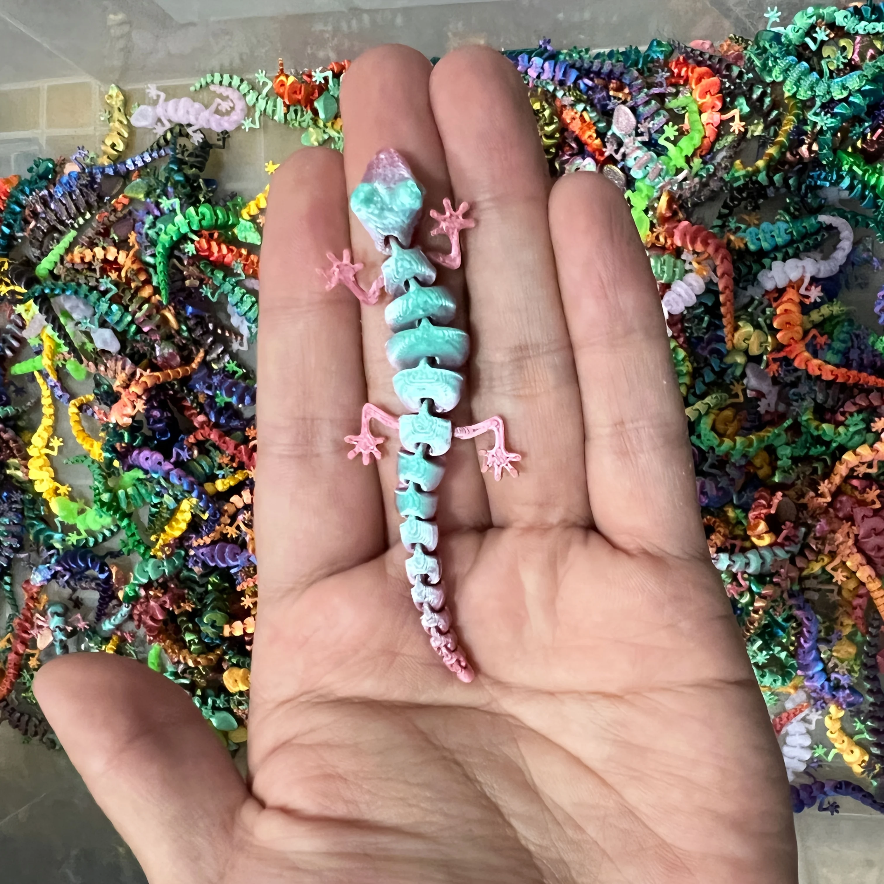Geckos pequeños impresos en 3D - 3D Printing House reseña y precio