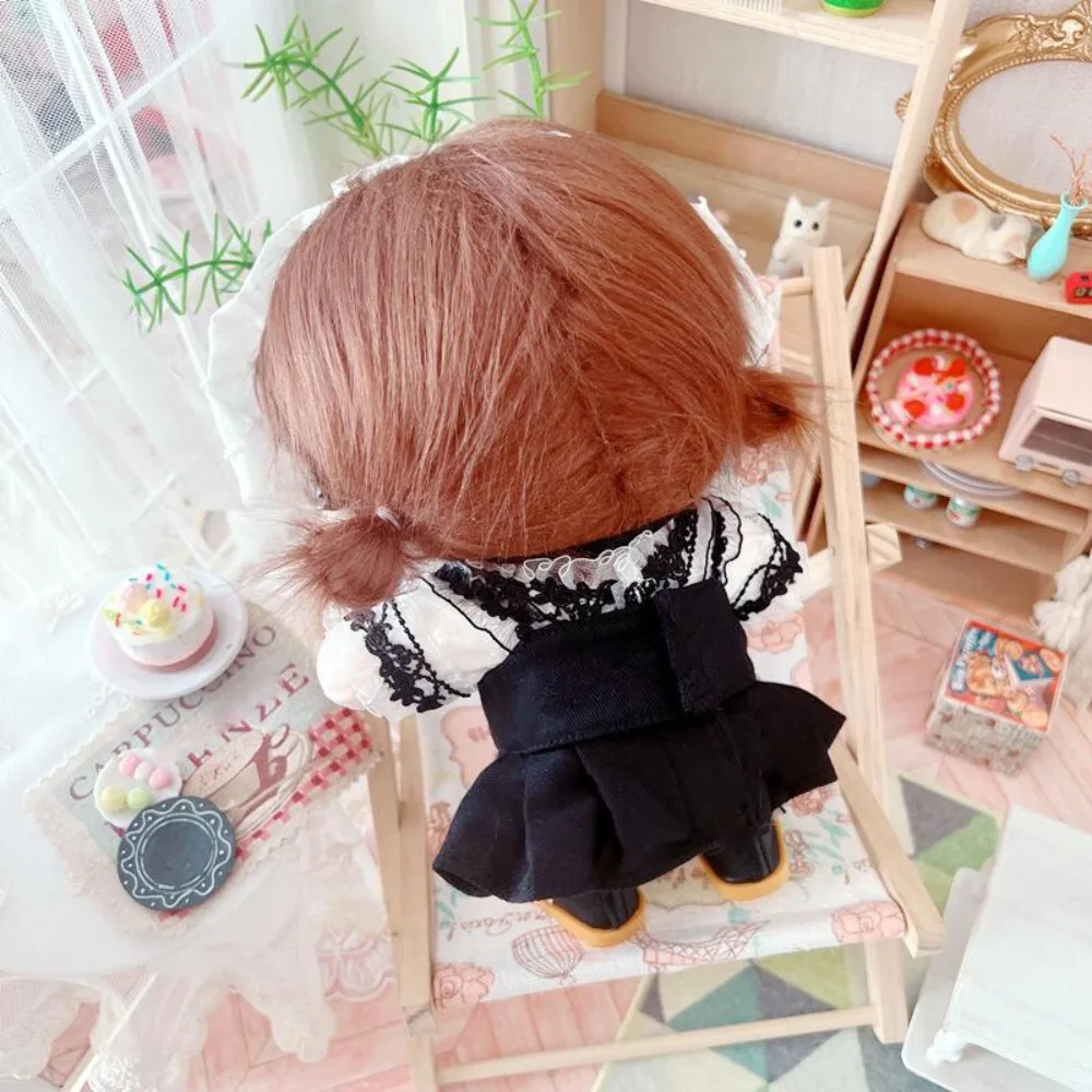 

Maid Dress 20cm Cotton Doll Clothes Outfit Kawaii Cotton Doll's Clothes Lolita Mini Plush Doll Clothes Children's Gift