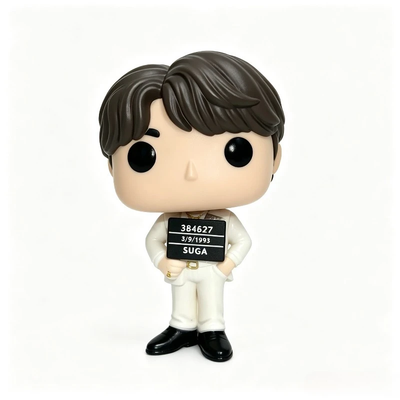 New BTS Vinyl Figure,  Min Yoon‑gi Collectible Figurine, Halloween Surprise Gift for ARMY Fans Home Desktop Ornament - view 5