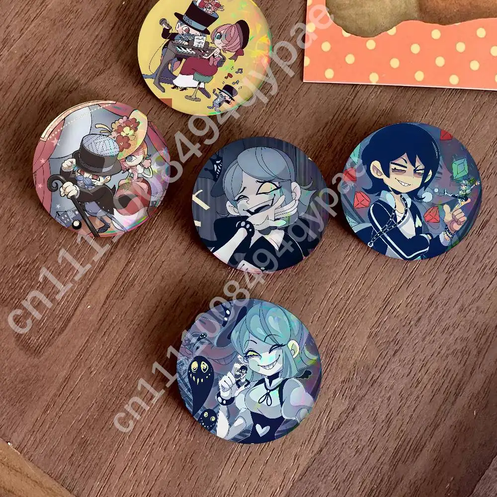 F-Fake Type Princess Button Pin Single Pack Anime Merch for Ita Bags Badge Collectible Buttons