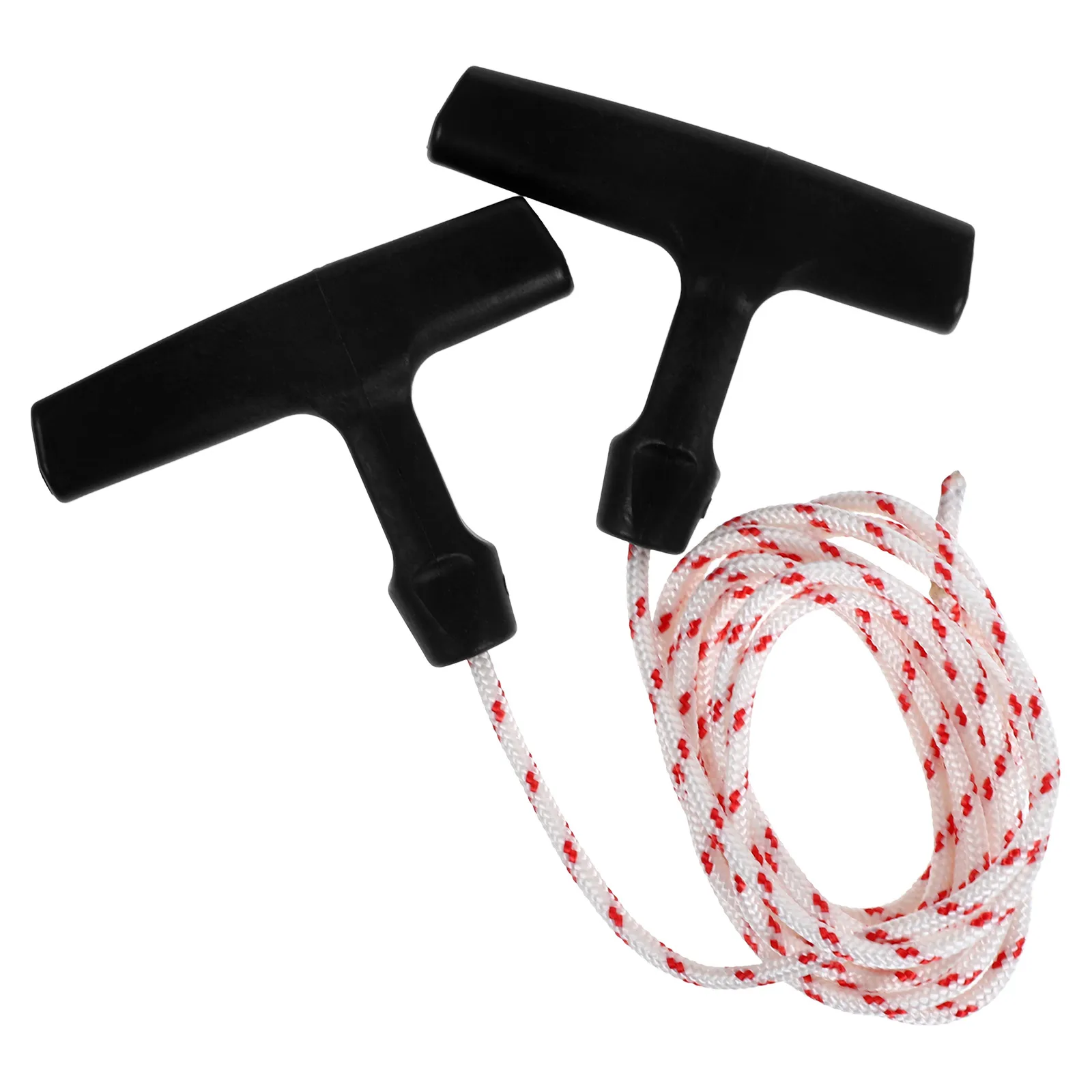 

2pcs Lawn Mower Pull Starter Handle Rope Replacement Engine Starter Accessories Supplies Durable Adjustable For Various