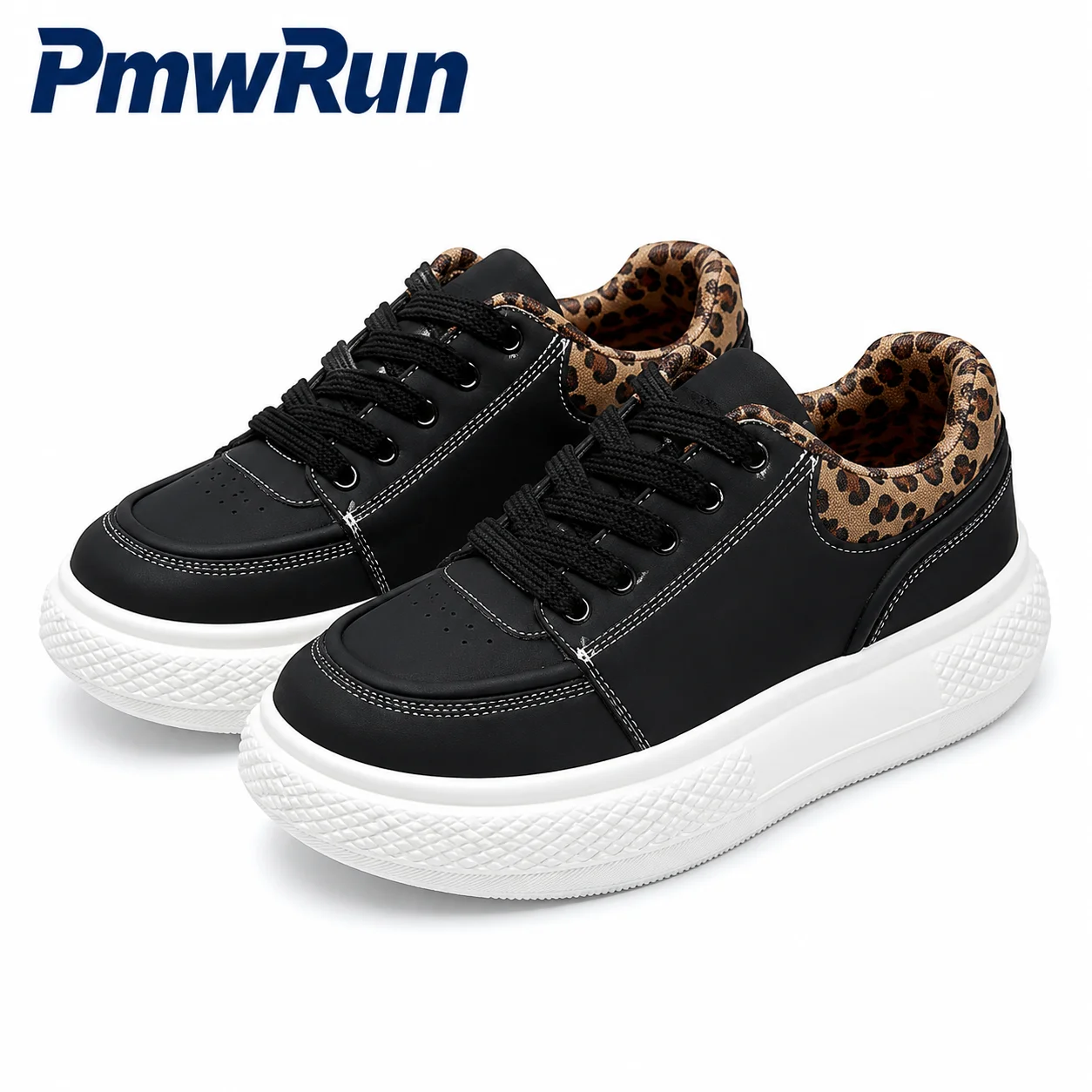 

Trend Fashion Sport Shoes For Women PU Leather Waterproof Women's Sneakers Anti-slippery Outdoor Female Running Footwear