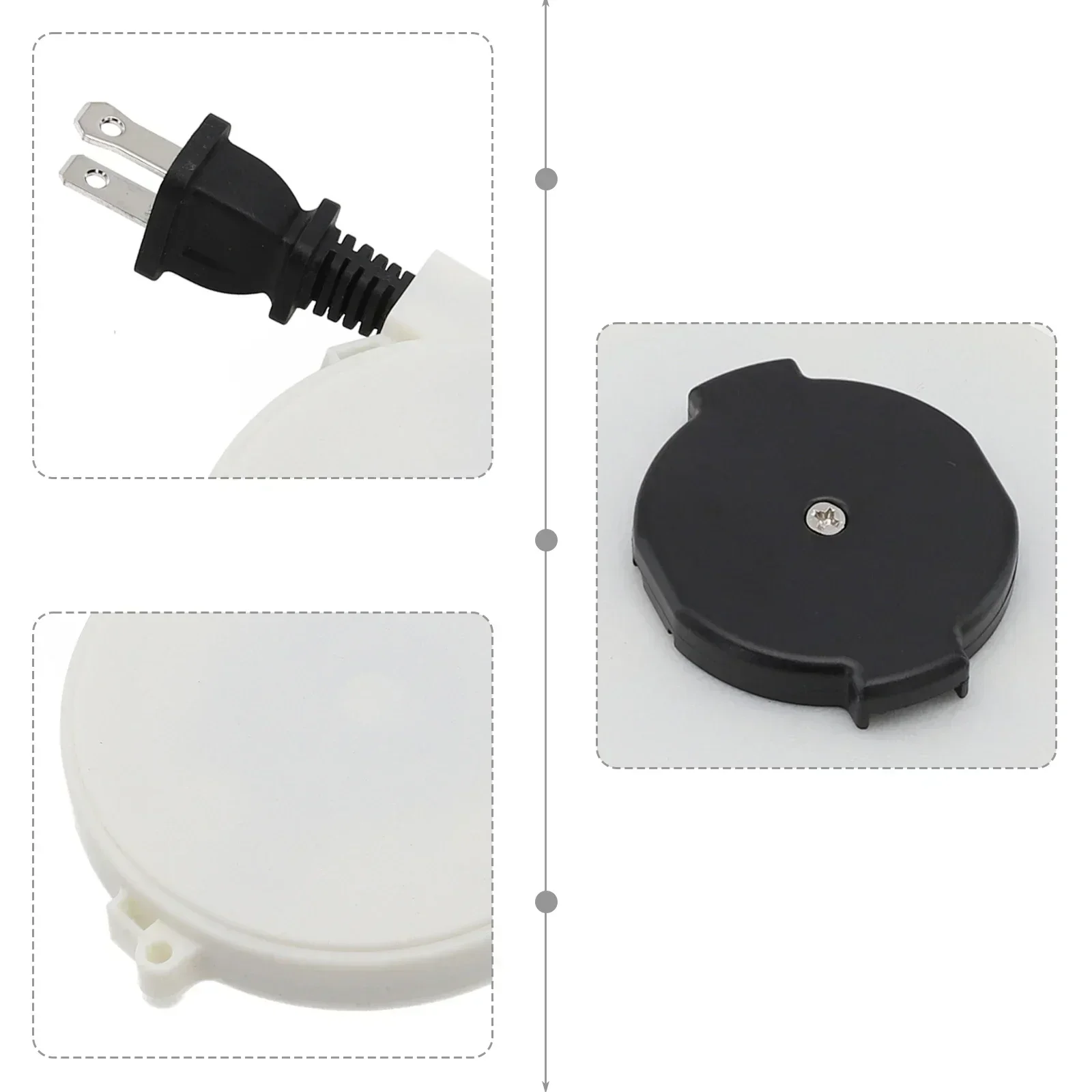 1pc Line Dial For Auto Retractable 220v Camping Wire Power Reel Cable Sleeve With Multiple Plug Power Tools Accessories