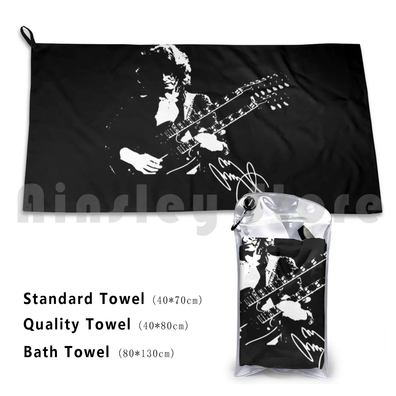 Jimmy Bath Towel Beach Cushion Page Guitar Hero Led Band Cool Hard Classic Madison Square Show Live Heavy Metal