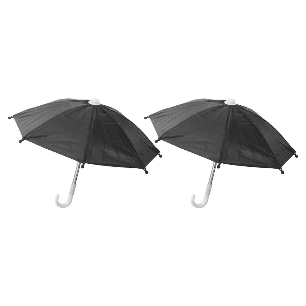 

2PCS Phone Umbrella Lightweight Bike Mobile Holder Sunshade for Motorcycle Bicycle Hiking Mini Umbrellas Outdoor Adventure
