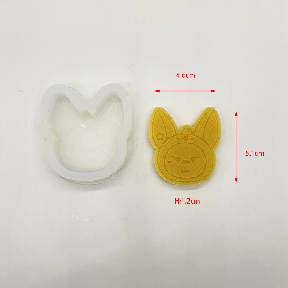 Силиконовая форма TXT Kpop Cute PPULBATU Clay Mold, форма из смолы с двумя стержнями