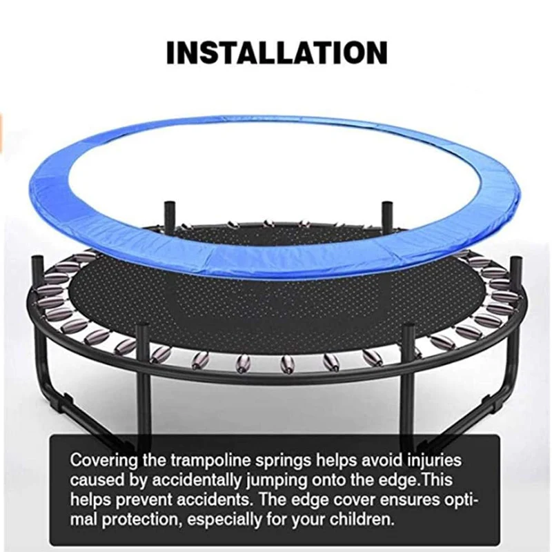 Trampoline Protection Mat Trampoline Safety Pad Round Spring Protection Cover Water-Resistant Pad Trampoline Accessories