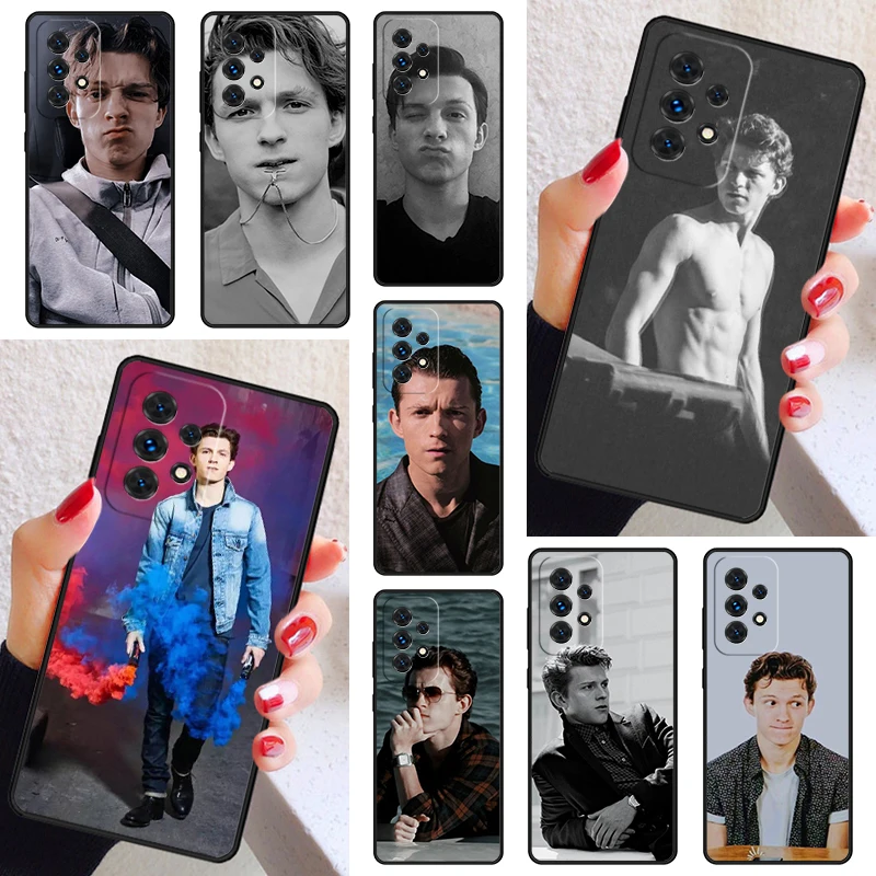 movie star Tom Holland Phone Case Cover For Samsung Galaxy A52 A72 A73 A20e A21S A50 A70 A11 A12 A42 A31 A40 A51 A71 A32 A80 A91