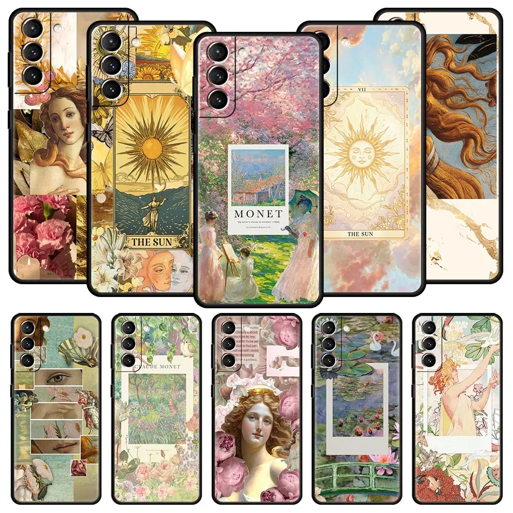 ART aesthetic collage Venus Phone Case For Samsung Galaxy S26 S25 S24 S23 S22 S20 Ultra S21 FE 5G S10 Plus TPU Shockproof Cover