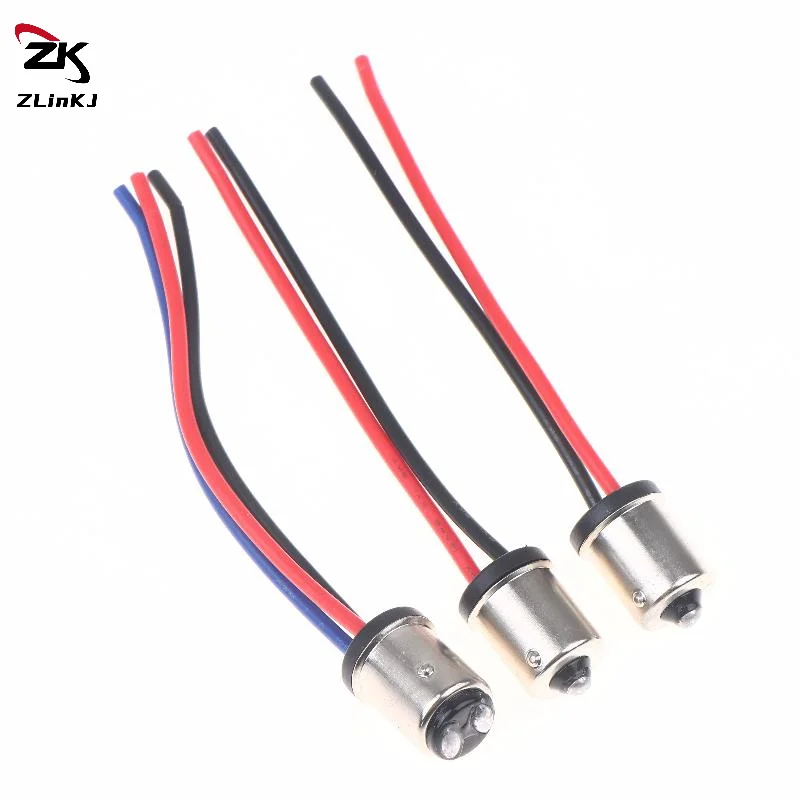 2Pcs 12cm Auto Lamp Socket For 1156 1157 Car Led Turn Signal Light Male Base Plug Connector Car LED Lamp Adapter
