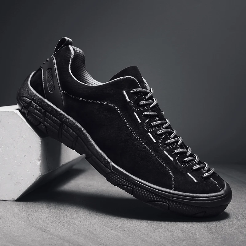 High Quality Mens Hiking Shoes Outdoor Low Ankle Hunting Trekking Sneakers Plus Size Suede Leather Men Tourism Travel Shoes