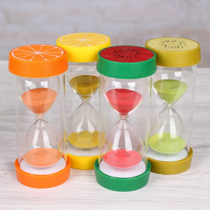 3/5/15/30 Minutes Glass Hourglass Anti-fall Sand Clock Home Decor Kids Time Management Gift