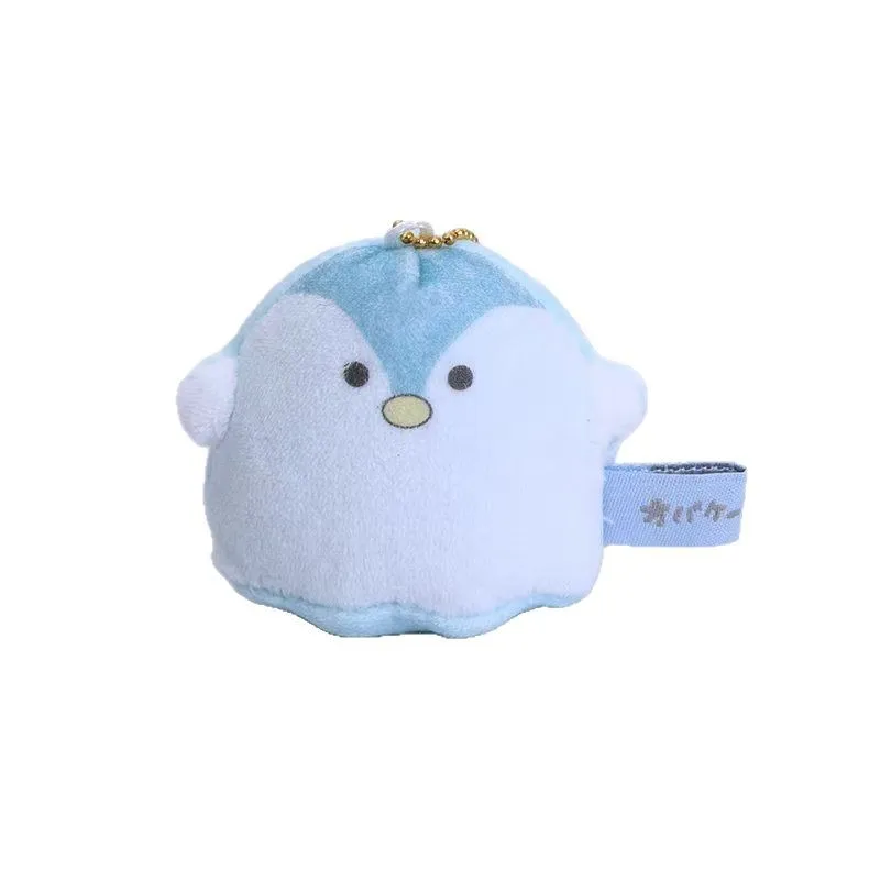 Nueva linda muñeca de mochila de gato pequeño, círculo de muñeca, pulsera para niños, muñeca de peluche, colgante de mapache, niña