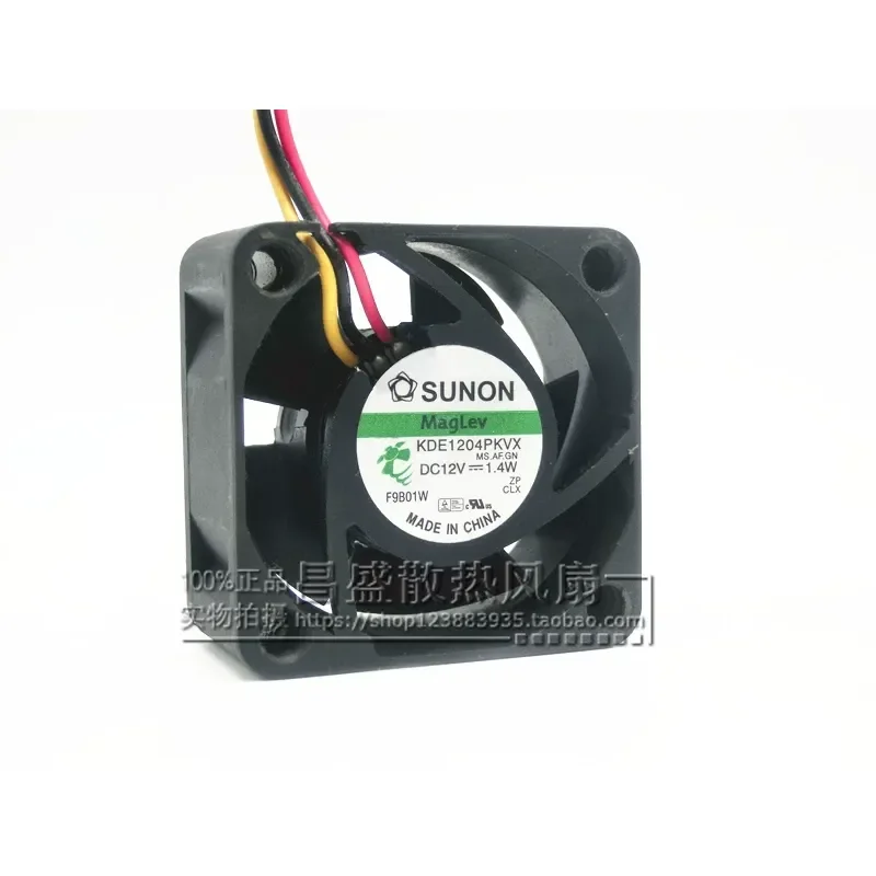for SUNON KDE1204PKVX 12V 1.4W 40mm 4020 Maglev Ultra Quiet Fan Original Built-in Cooling Fan