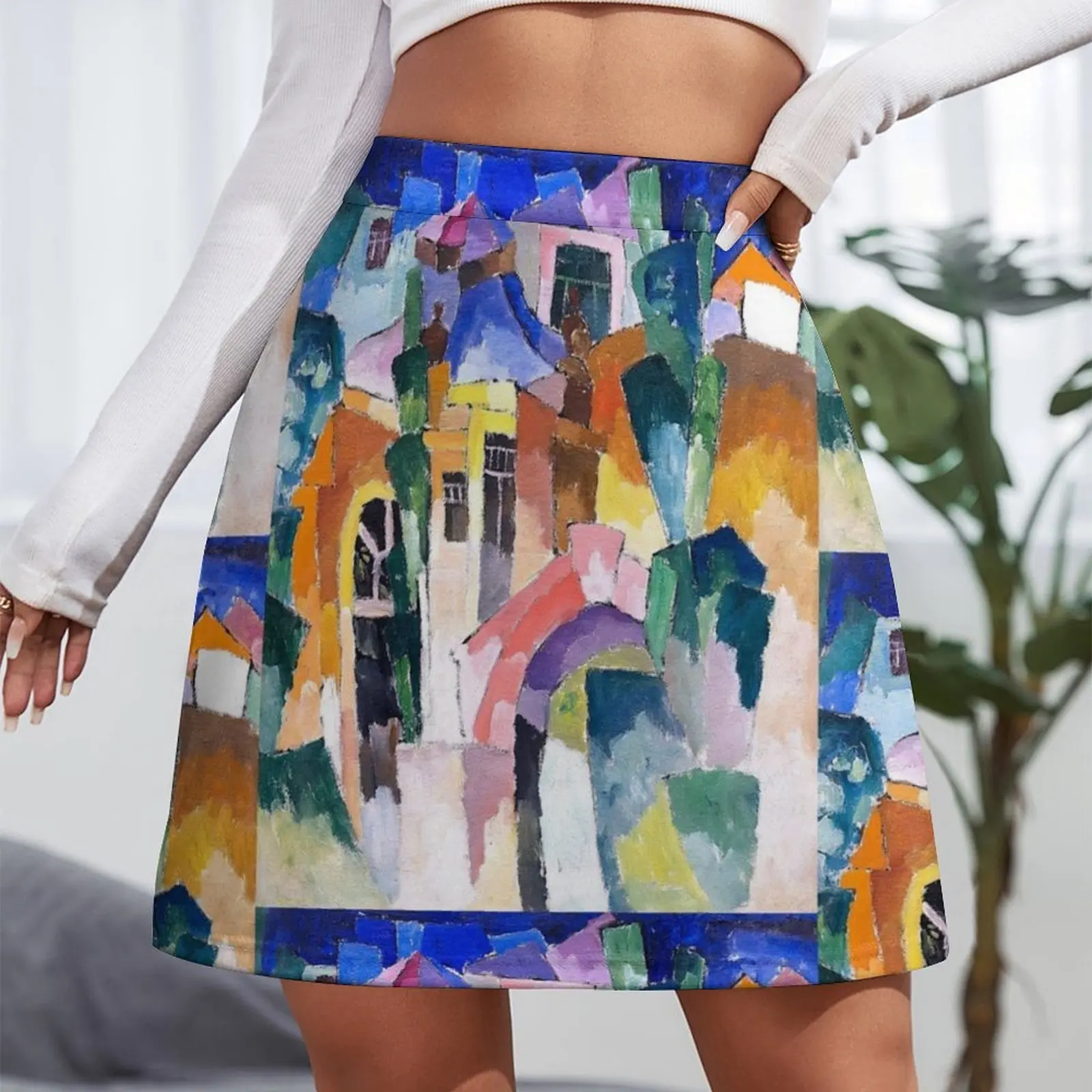 Aristarkh Lentulov - Landscape Mini Skirt clothing women summer 2025 summer clothes korean style skirt Womens dresses Mini Skirt