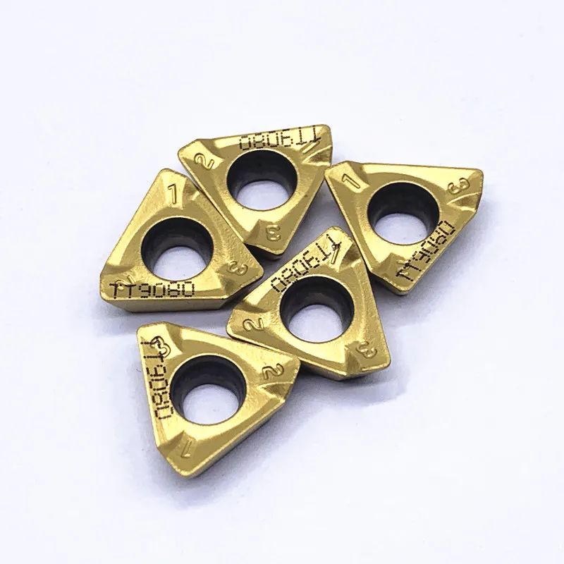 3PKT100408R M TT9080 3PKT150508R-M TT9080คาร์ไบด์ CNC มิลลิ่งแทรกสามารถจัดทำดัชนีเครื่องกลึงเครื่องมือกลึงแทรก