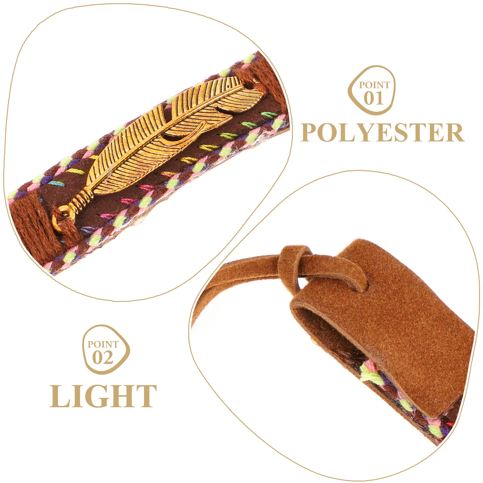 

Beach Hat Trim Decorative Band Pu Bands Cap Western for Women Strap Straps Hatband Miss