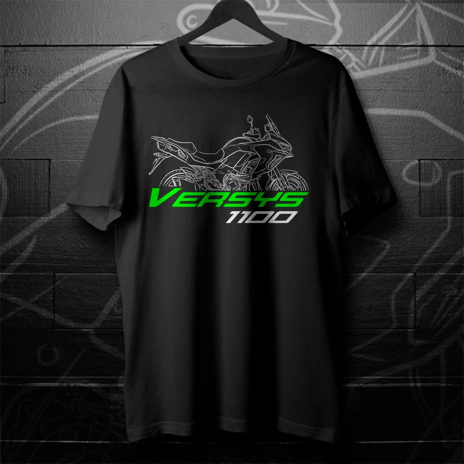 Nova Camiseta Versys 1100 2025 - Camiseta de Algodão para Ciclismo Diário, Unissex