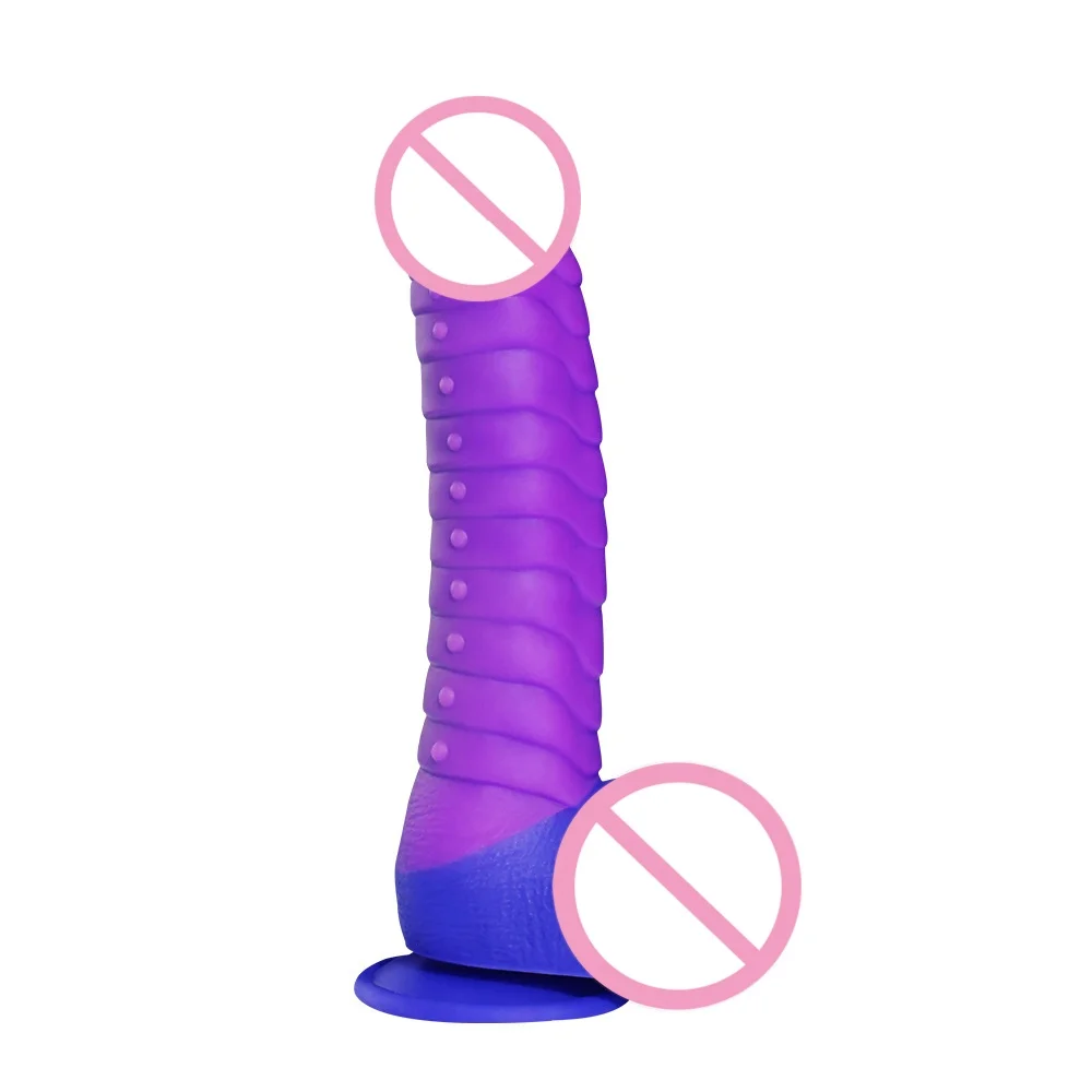 Heating Discoloration Dildo Vibrator Ribbed Thrusting Vibration Dongs Scaling Women Vagina G-spot Vibrating Massager Masturbator